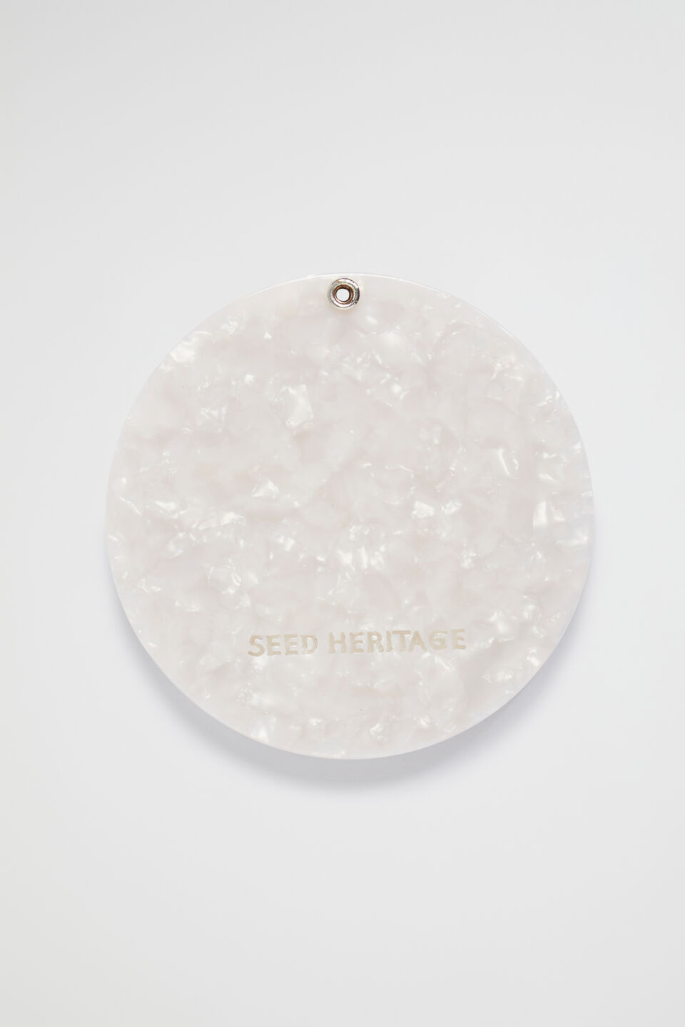 Resin Compact Mirror  Ivory