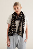 Abstract Animal Jacquard Scarf    hi-res