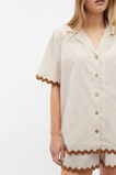 Wavy Shirt and Short PJ Set  Frappe  hi-res