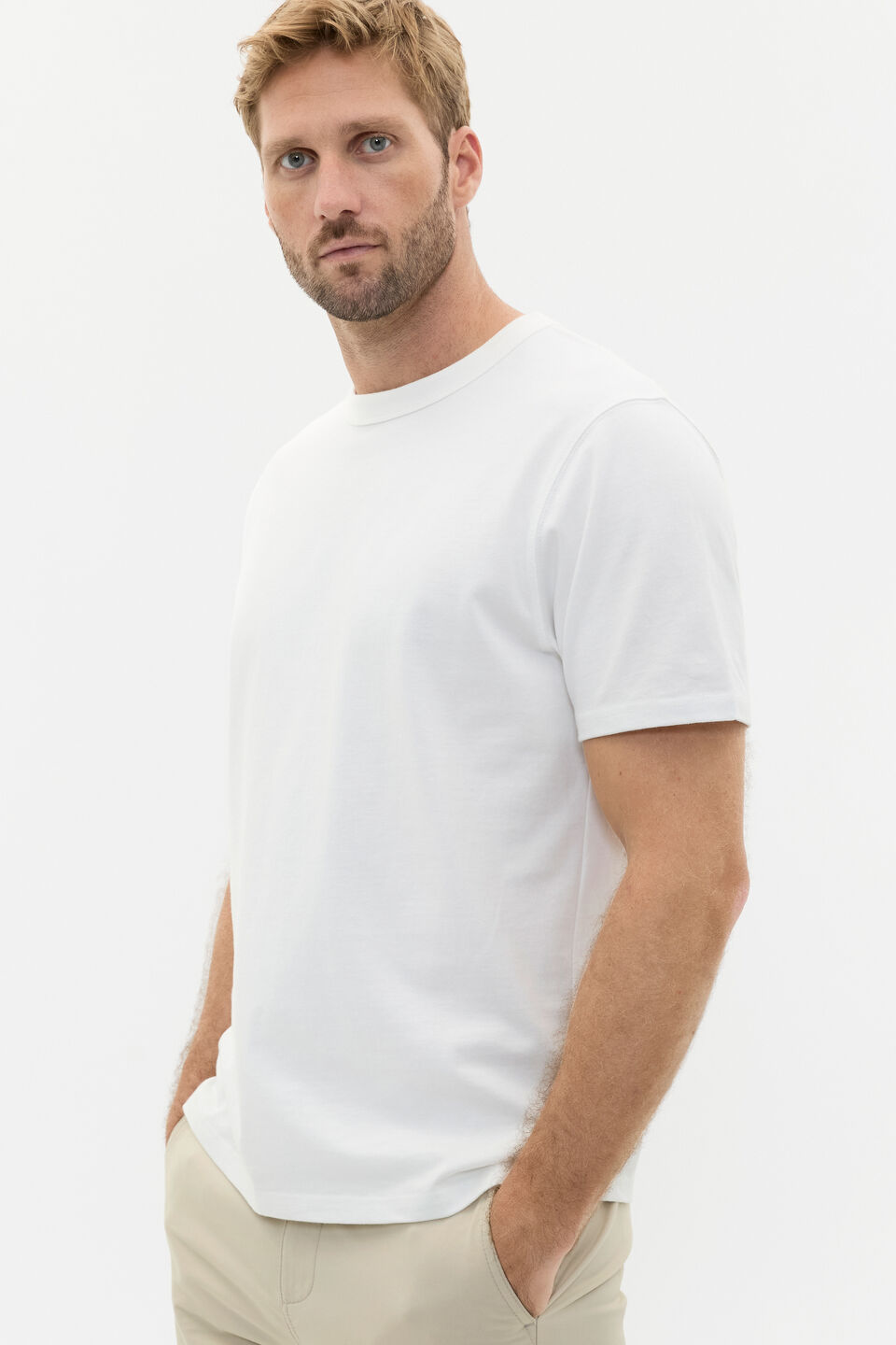 Crew Tee  Vintage White