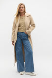 Cable Cropped Button Cardi  Cashew Marle  hi-res