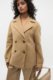 Wool Blend Double Breasted Jacket  Rye  hi-res