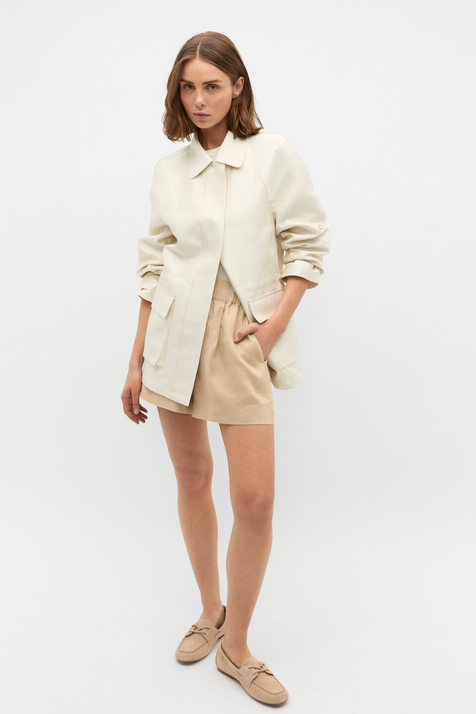 Minimalist Anorak  Buttercream