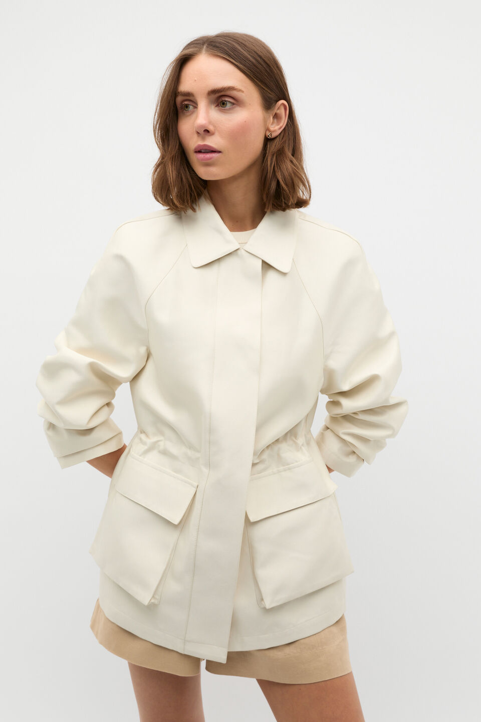 Minimalist Anorak  Buttercream
