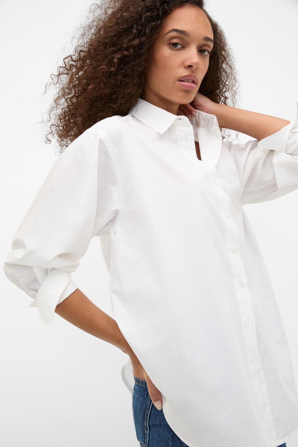 Poplin Classic Shirt  Whisper White