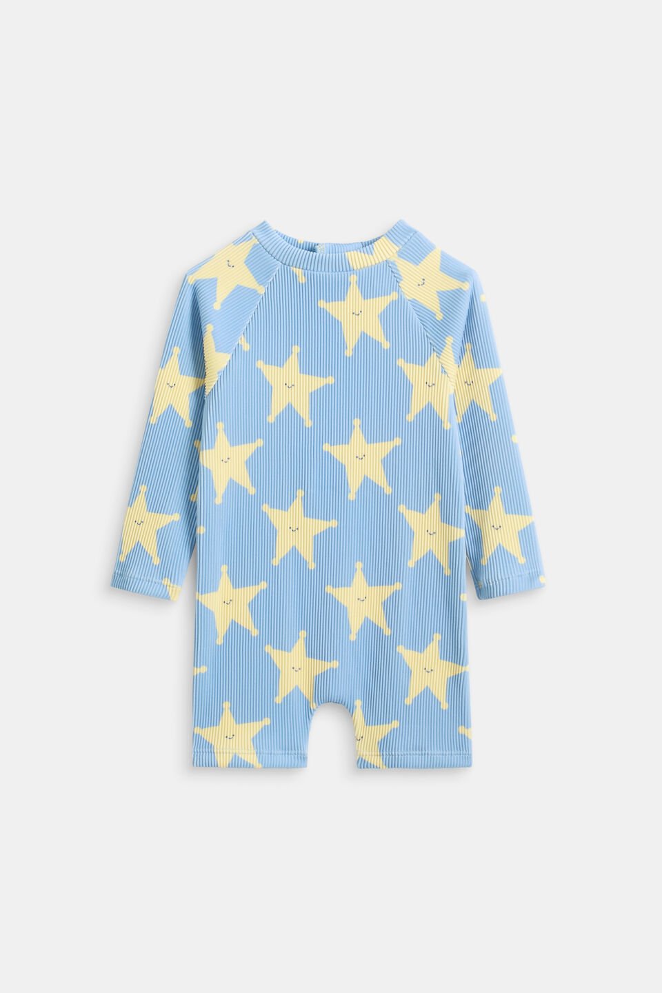 Textured Star Swimsuit  Cloud Blue