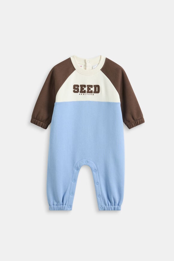 Colourblock Logo Romper  Multi  hi-res