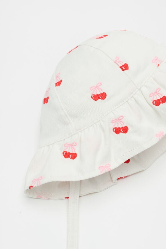 Mini Cherry Sun Hat  Canvas  hi-res