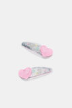 Heart Enclosed Snaps  Candy Pink  hi-res