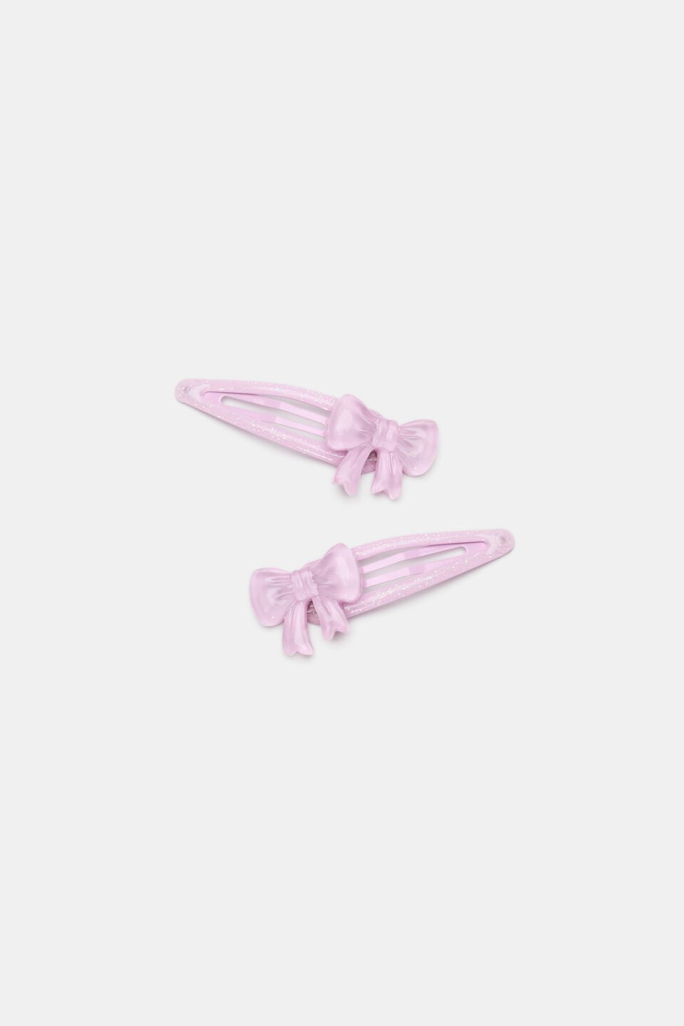 Resin Bow Snaps  Orchid