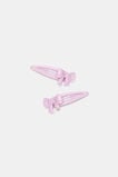Resin Bow Snaps  Orchid  hi-res