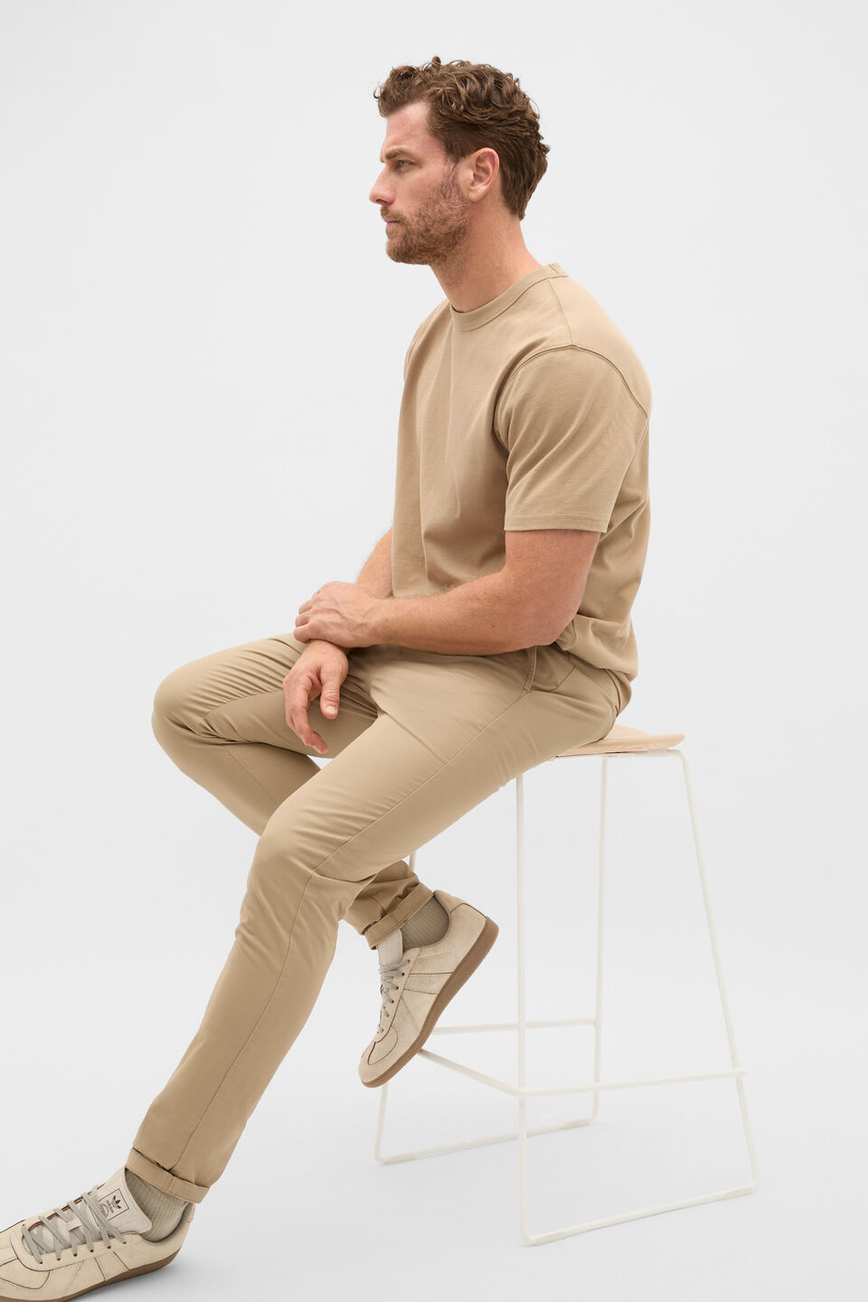 Crew Tee  Biscotti