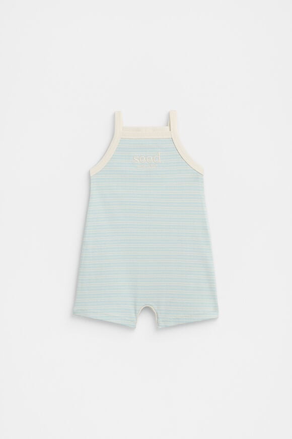 Logo Rib Jumpsuit  Soft Blue  hi-res