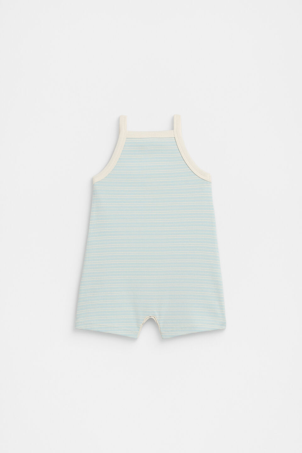 Logo Rib Jumpsuit  Soft Blue