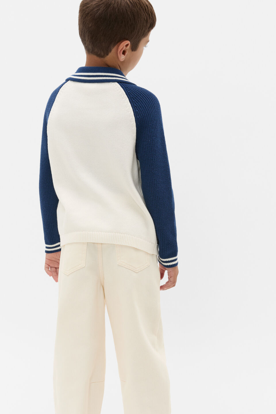 Core Knit Half Zip Sweater  French Navy