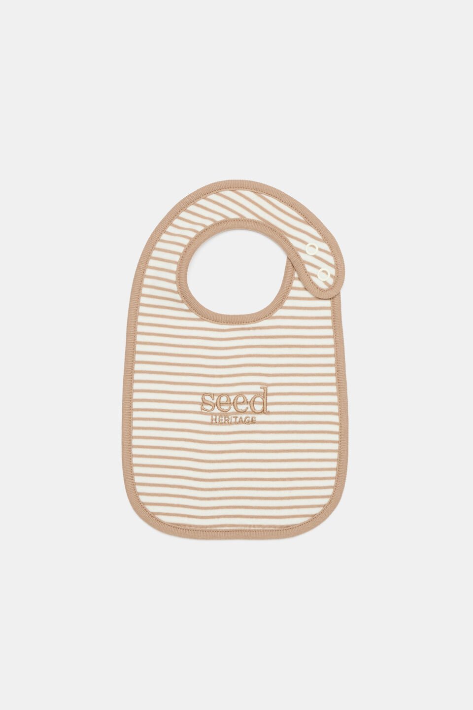 Logo Stripe Bib  Acorn Stripe