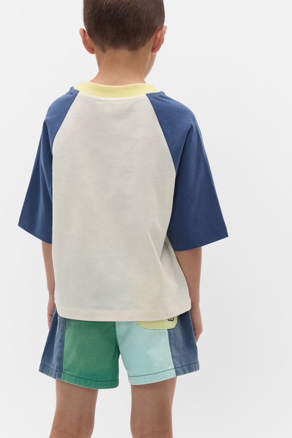 Boxy Raglan Tee  Washed Navy  hi-res