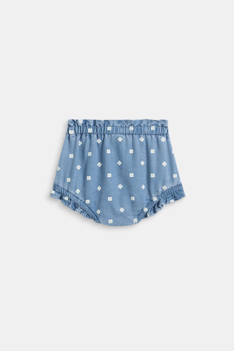 Floral Denim Bloomer  Mid Blue