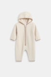 Teddy Zip Coverall  Oat  hi-res