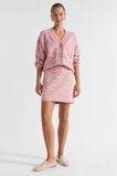 Cotton Twist Knit Mini Skirt  Rosewood Twist  hi-res