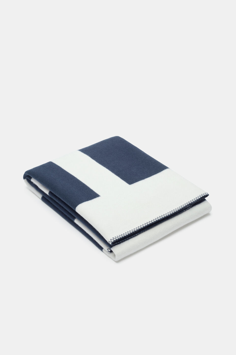 Grid Throw  Twilight Blue