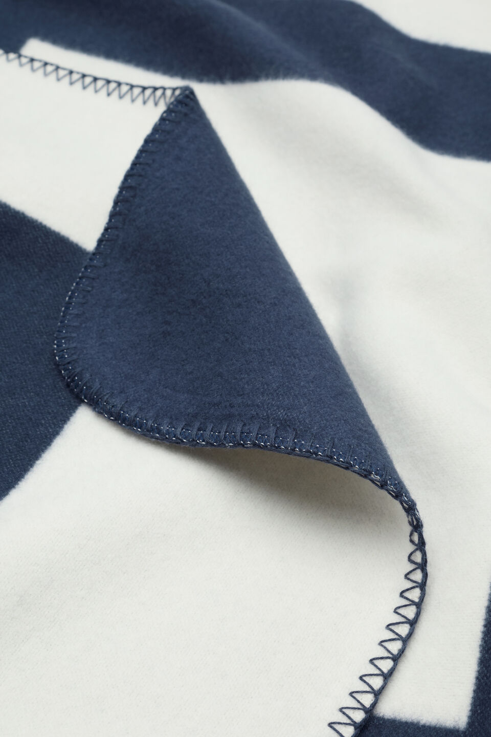Grid Throw  Twilight Blue