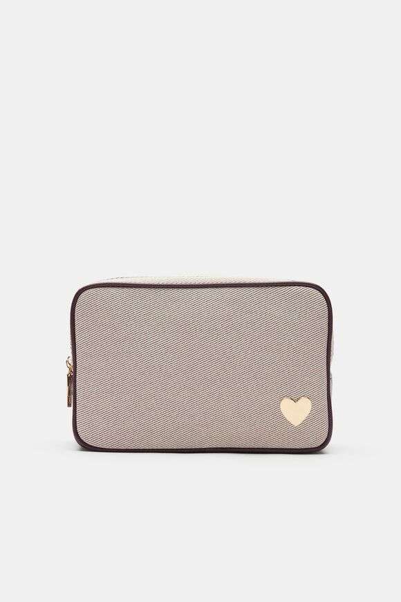 Initial Make Up Bag  Heart  hi-res