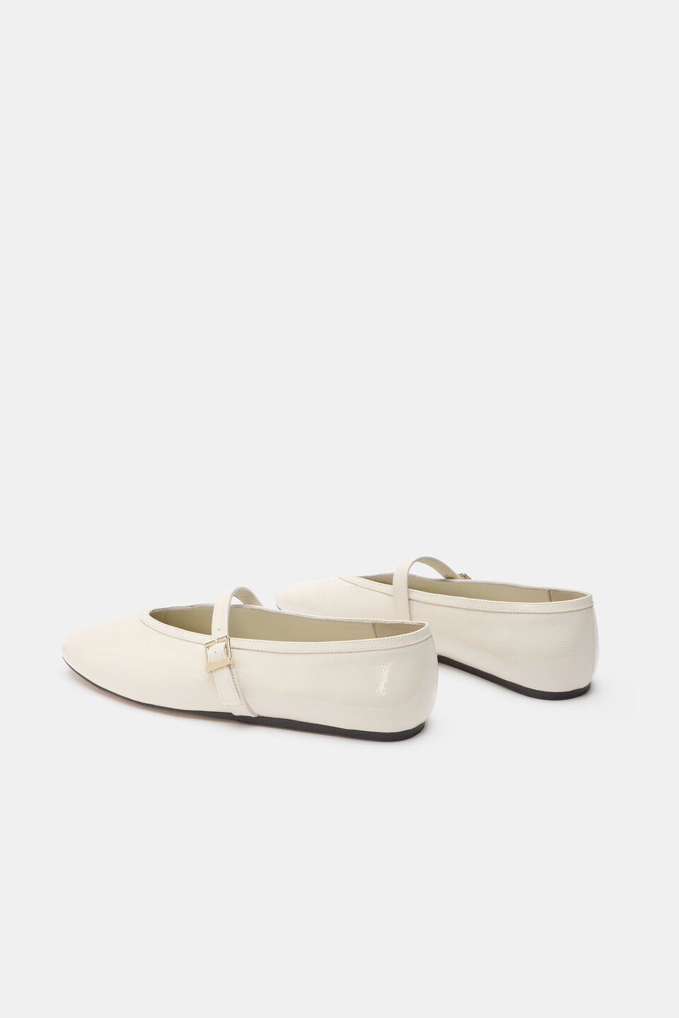 Arlo Ballet Flat  Cream Patent