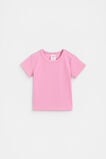 Core Logo Rib Tee  Candy Pink  hi-res