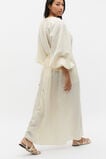 Crushed Gathered Maxi Dress  Buttercream  hi-res
