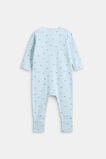 Bunny Logo Zipsuit  Blue Marle  hi-res