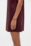 Stretch Bead Bracelet Set  Plum Red  hi-res