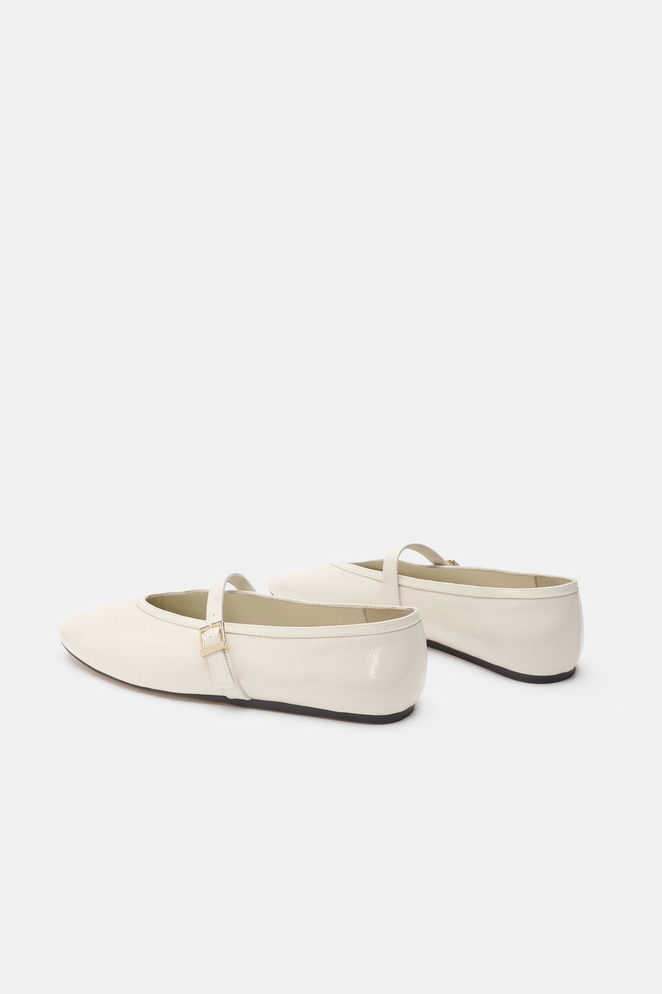 Arlo Ballet Flat  Cream Patent