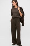 Brushed Boxy Crew Neck Tee  Coffee Bean  hi-res