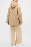Quilted Drawcord Jacket  Sandstone  hi-res