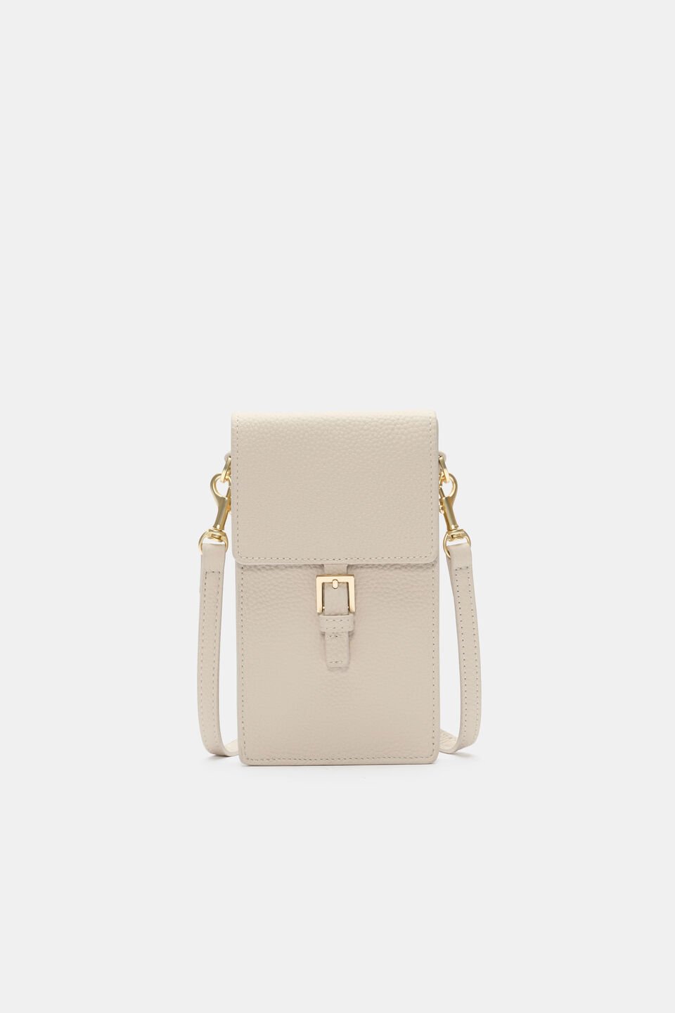 Leather Everyday Crossbody  Cream