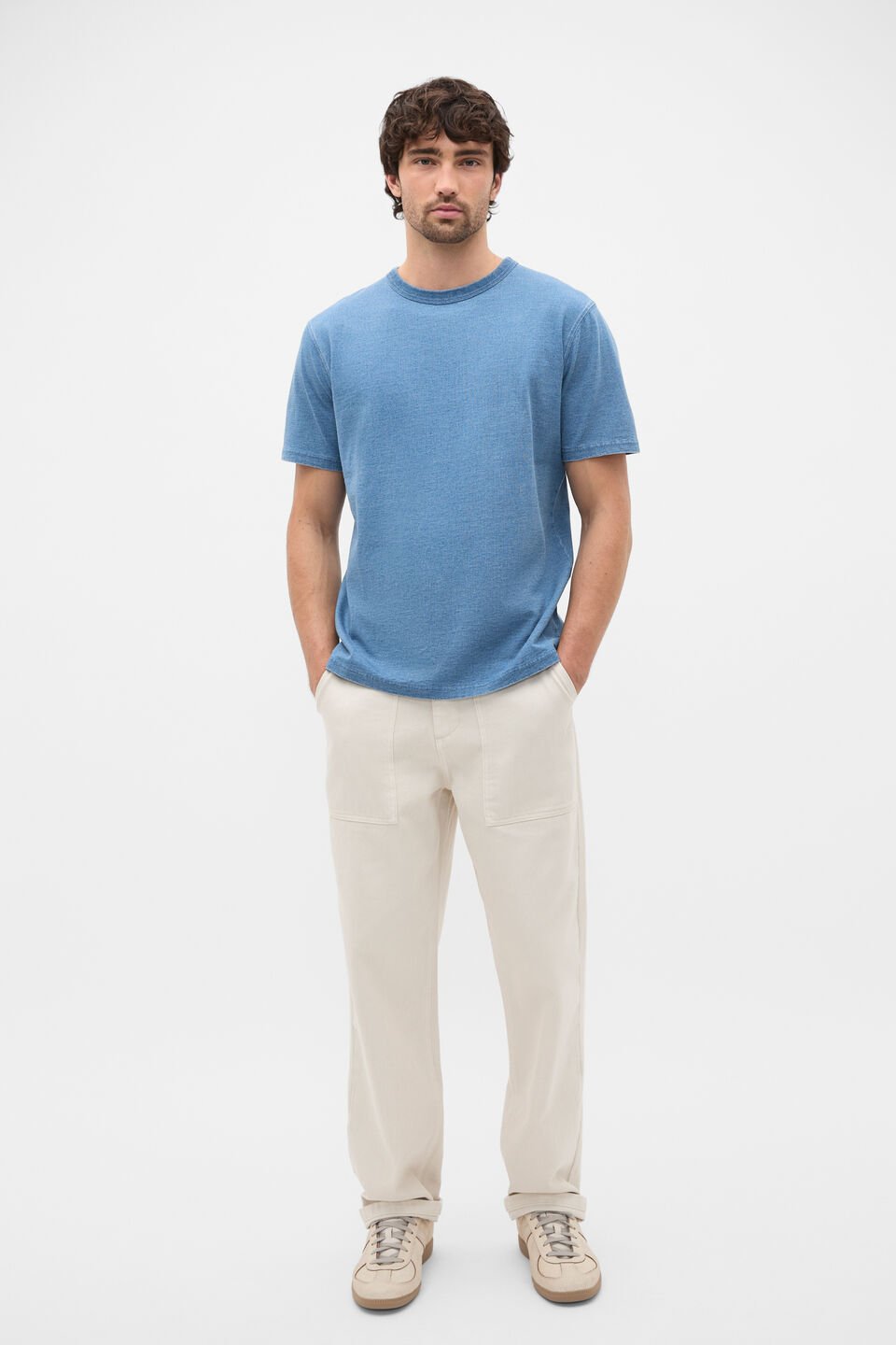 Indigo Crew Tee  Indigo