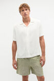 SS Textured Shirt  Off White  hi-res