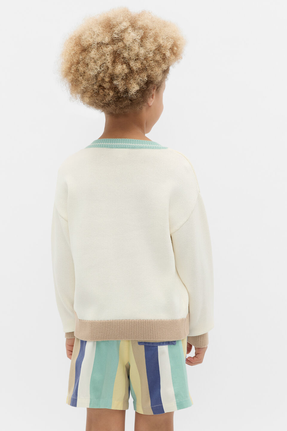 Logo Knit Sweater  Classic Cream