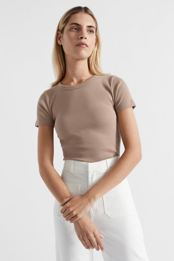 Core Rib Tee  Cookie  hi-res
