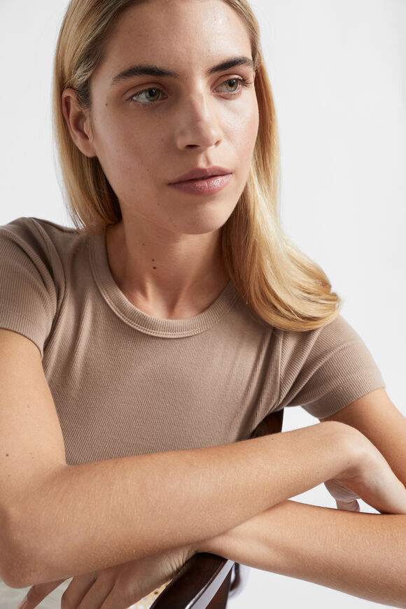 Core Rib Tee  Cookie  hi-res
