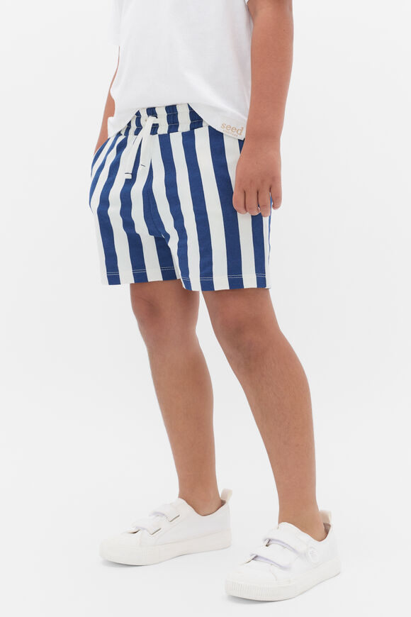 Core Stripe Track Short  French Navy  hi-res