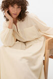Voile Oversized Blouson Shirt  Tofu  hi-res