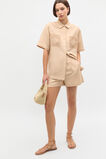 Crochet Pocket Shirt  Ecru  hi-res