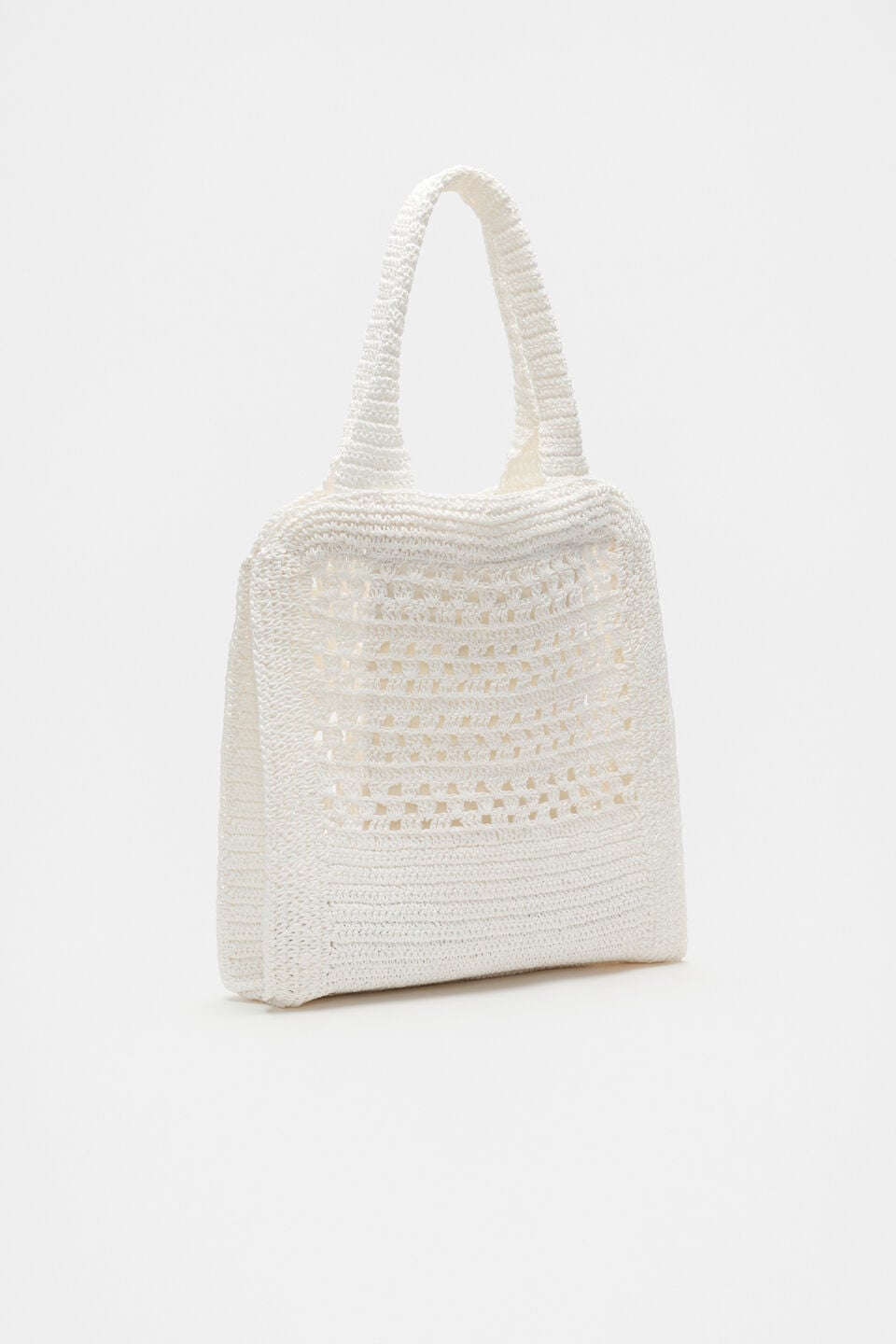 Woven Tote  White