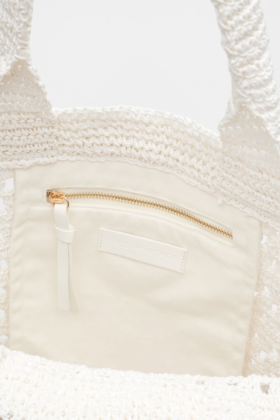 Woven Tote  White