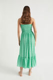 Textured Gingham Strapless Midi Dress  Jade Green Gingham  hi-res