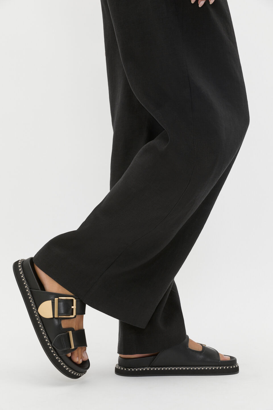 Sasha Trim Slide  Black
