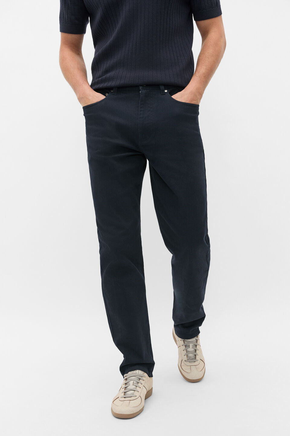 Relaxed Fit Five Pocket Pant  Midnight Blue