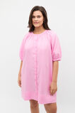 Linen Gathered Mini Dress  Fairy Floss  hi-res